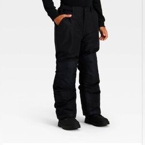 All In Motion Kids' Solid Snow Pants Black Size M 8